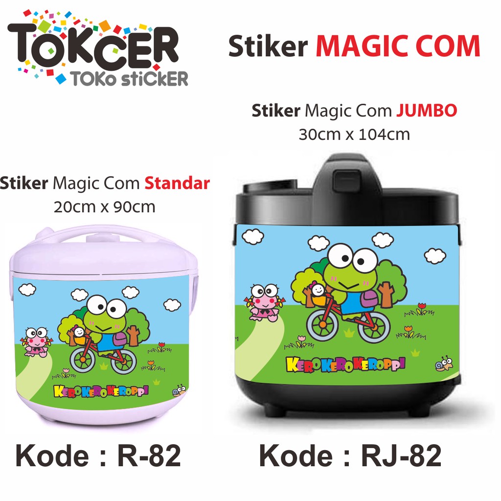 Stiker Kompor 1 Tungku dan Magic COM KEROPPI