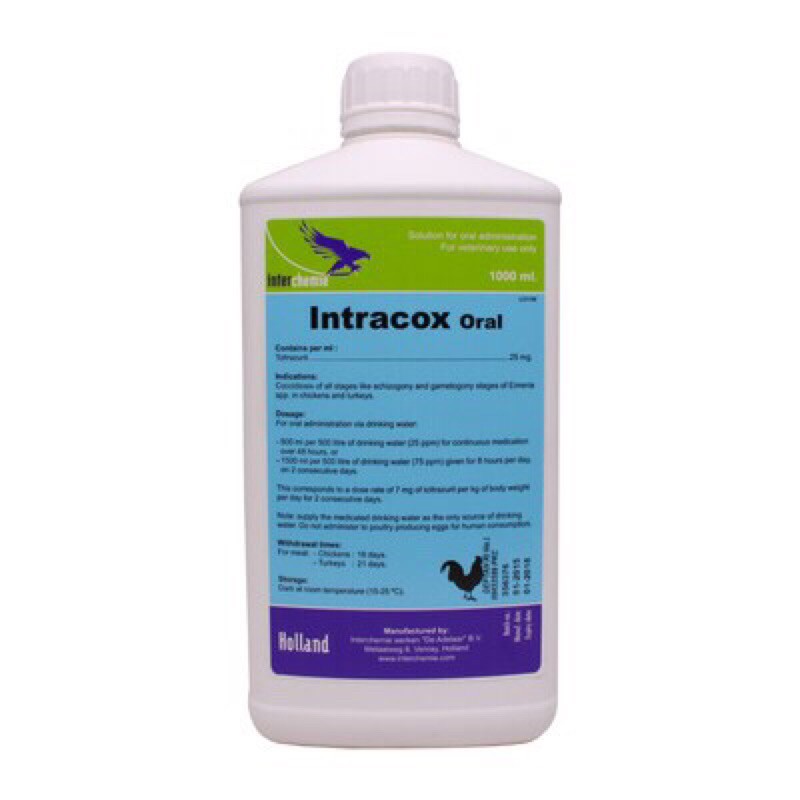 Intracox oral 20ml obat koksidiosis berak darah