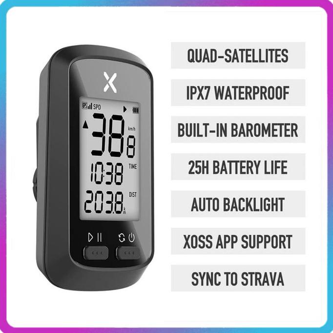 XOSS G+ Wireless Bluetooth ANT+ Speedometer Sepeda lipat MTB Roadbike