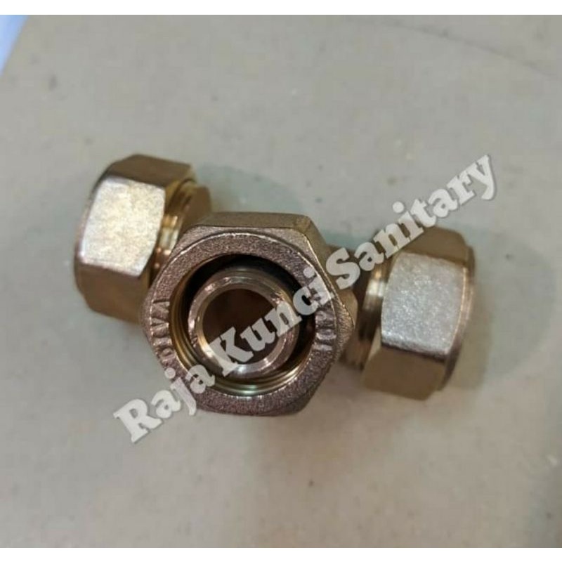 Tee Sambung Kuningan 1/2&quot; Inch/Tee Kuningan Tebal/Tee Sambung Pipa Water Heater