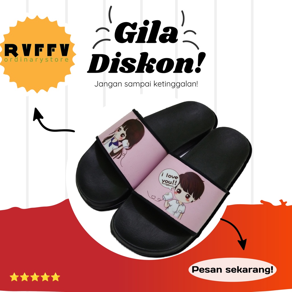 SANDAL SELOP WANITA KARAKTER | SANDAL SELOP WANITA ANIME