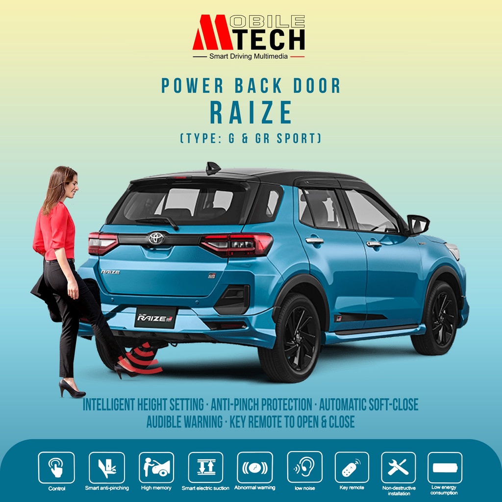 Jual Mobiletech Power Back Door Raize Rocky Pintu Otomatis Kick Sensor Shopee Indonesia