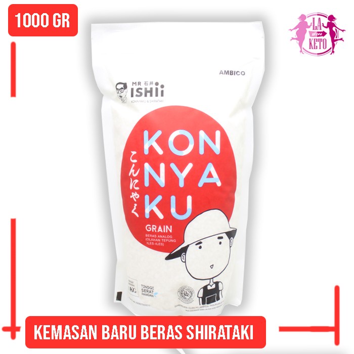 

VANCO - SHIRATAKI RICE KONNYAKU | Beras Shirataki @1000gr (1 KG)