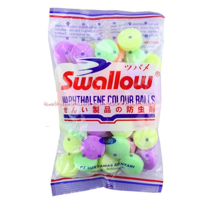 Swallow Kamper Naphthalene 150gr Kampers Untuk Lemari Ataupun Laci Penyimpanan Penghilang Bau Tidak Sedap Swalow Kapur Barus Bulat Kecil Ball Campers Naph thalene Warna Wani Colourfull