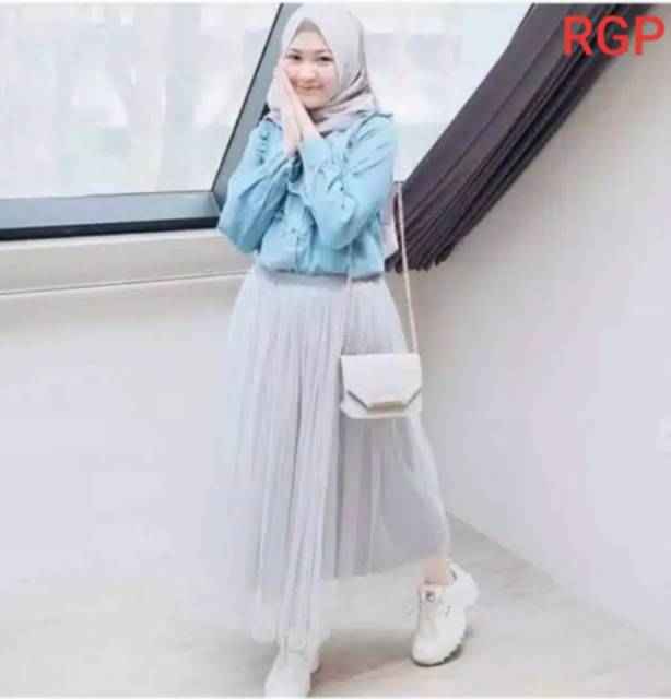 Rok Tutu Panjang Polos / Tutu Maxi Skirt