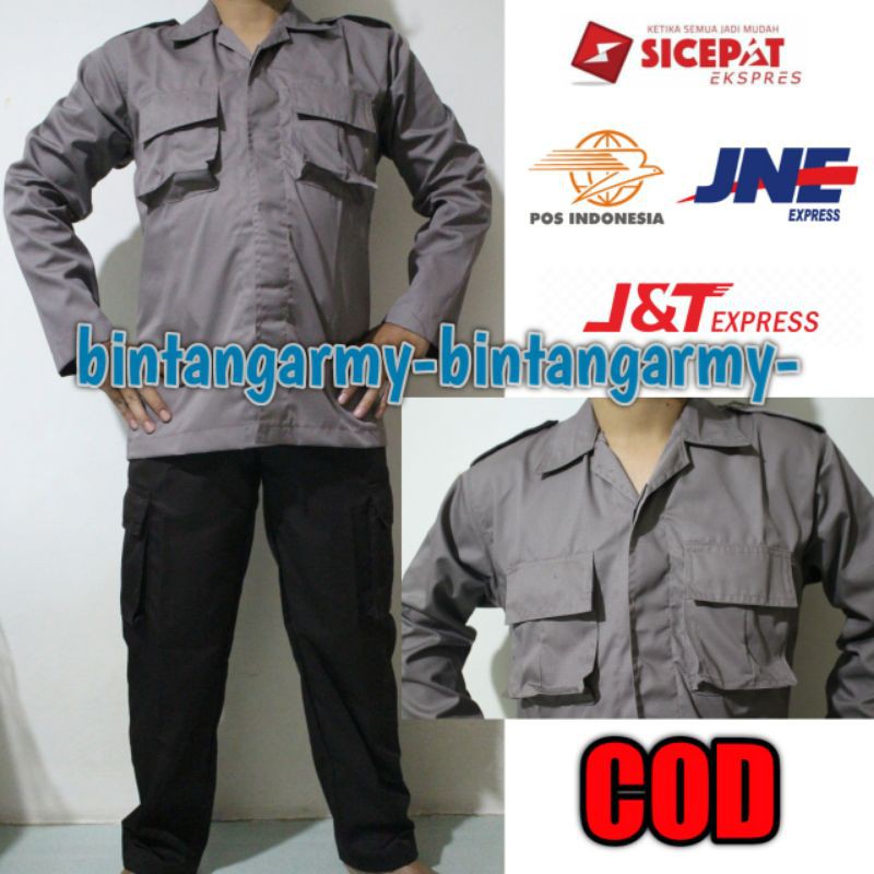 Seragam PDL SECURITY / PDL COKLAT SATPAM POLis BARU + atribut
