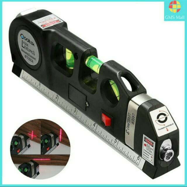 Penggaris Lasser Waterpas Meteran Laser Manual 250Cm