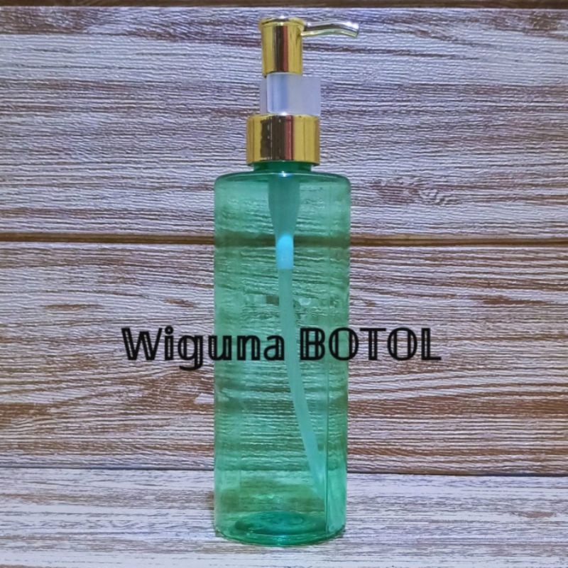Botol Pump 250ml Hijau / Botol Rf 250ml Hijau Tutup Pump Luxury Gold