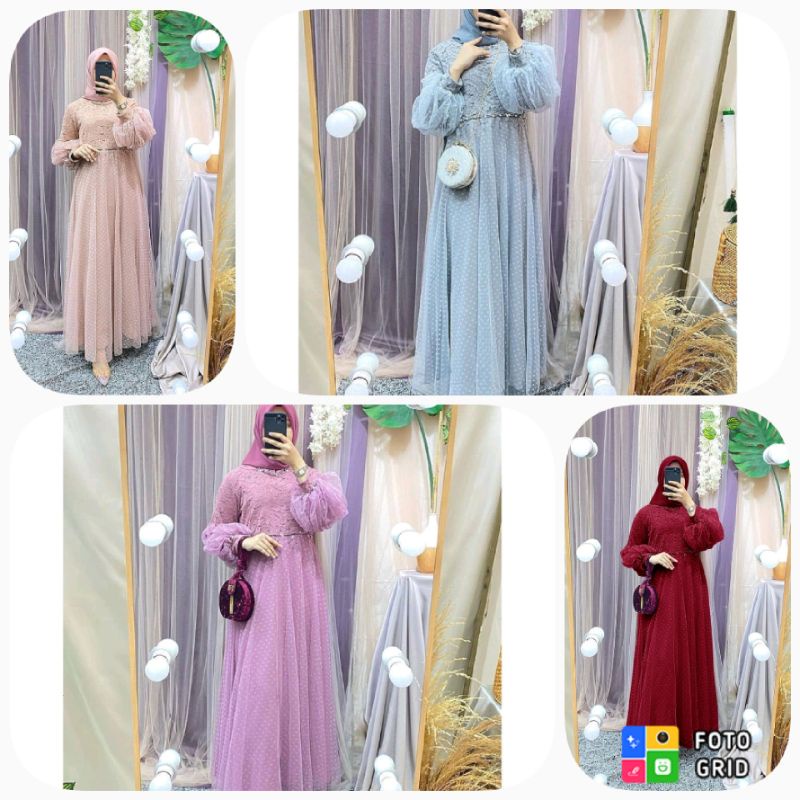 Gamis Terbaru Dewasa Remaja Wanita Muslim Size L XL XXL Jumbo / Gamis Kondangan Busui Friendly 2 in 