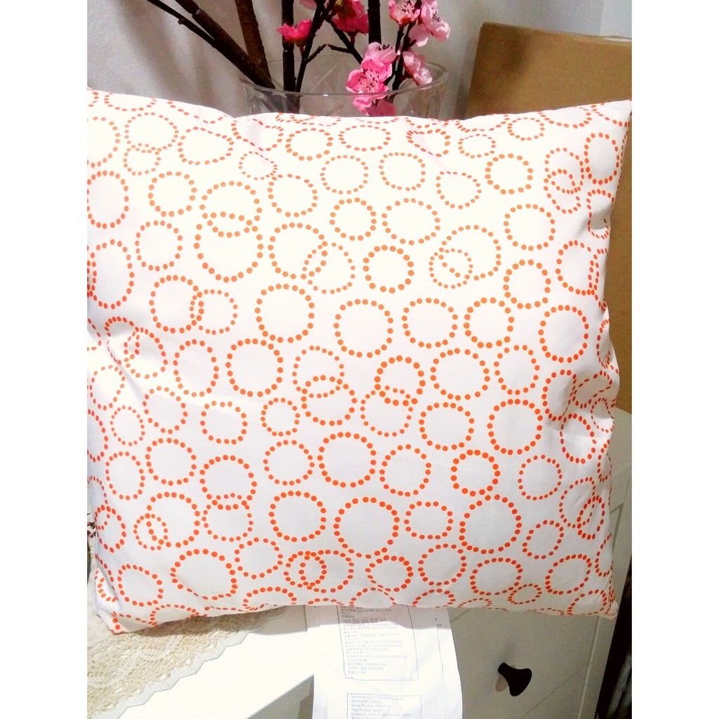 TRADASTER Bantal Sofa Bantal Mobil putih oranye TRADASTER Bantal Sofa Bantal Mobil putih oranye