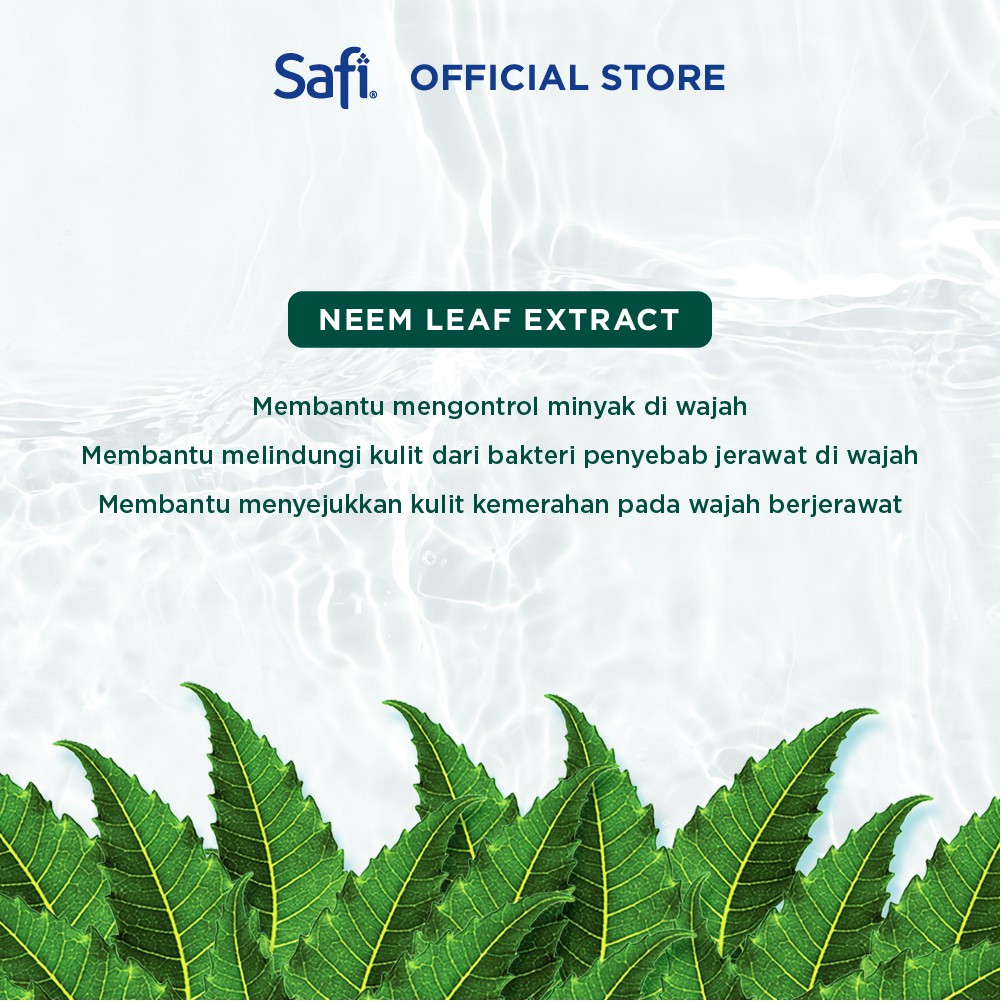 Safi Naturals Micellar Water With Neem 100 ml - Pembersih Wajah