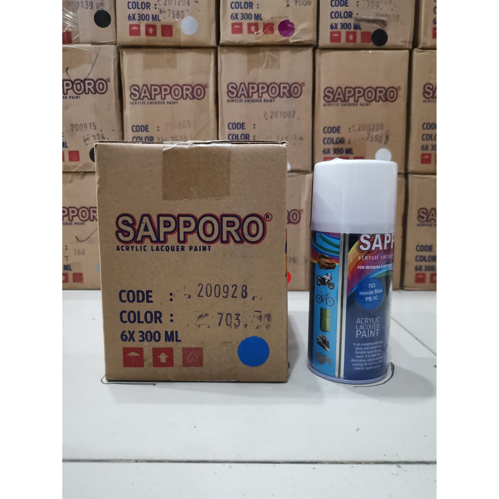 Cat Semprot Sapporo Paint 703 Honda Blue PB-1C