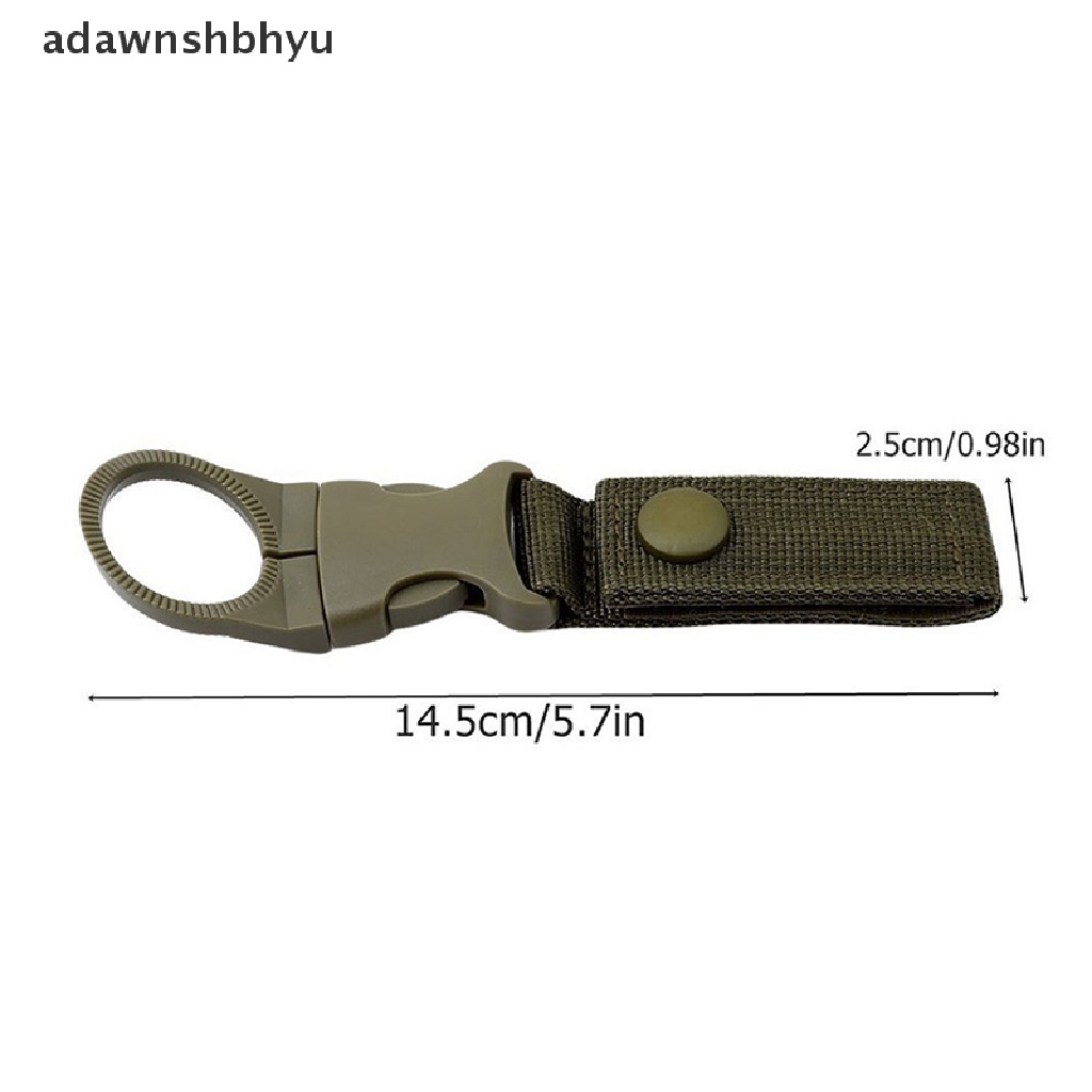 Adawnshbhyu Nylon Webbing Gesper Tempat Botol Air Klip Panjat Carabiner Sabuk Outdoor Tools