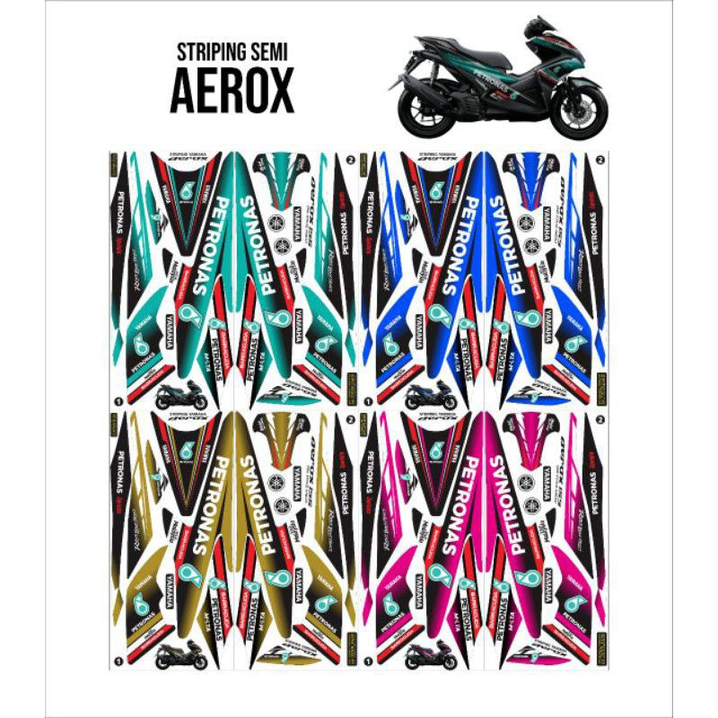 striping semi full aerox 155 old  Petronas/ decal semi full aerox old