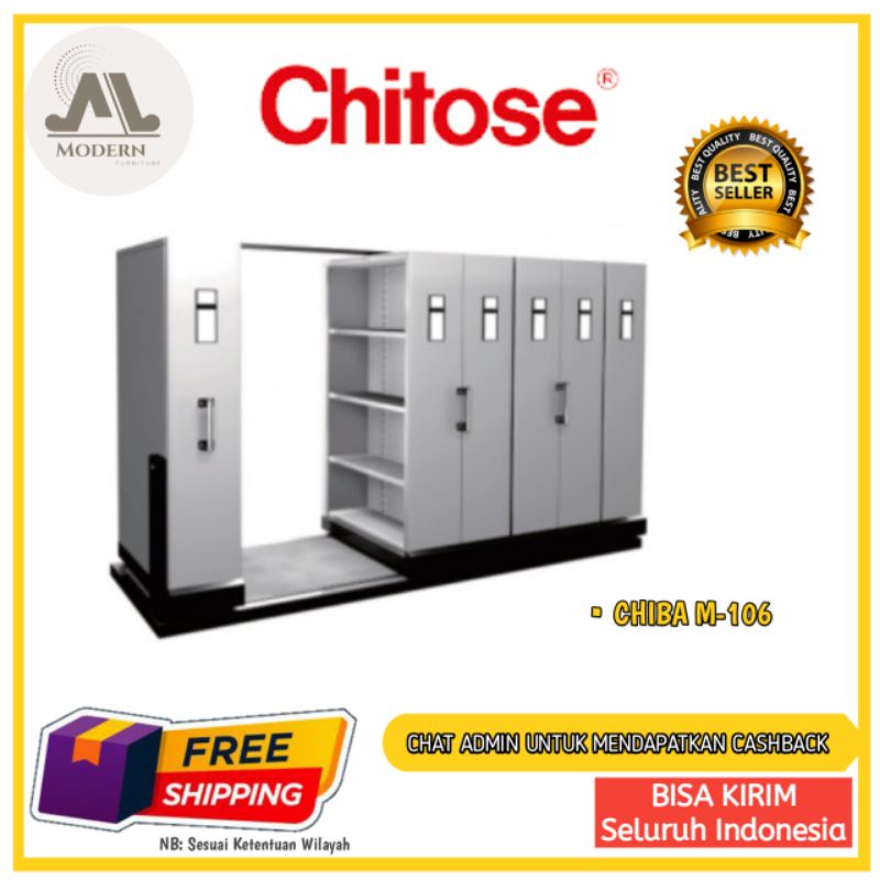 TERMURAH Lemari arsip / Lemari serbaguna / kabinet terbaru Chitose Tipe CHIBA M 106