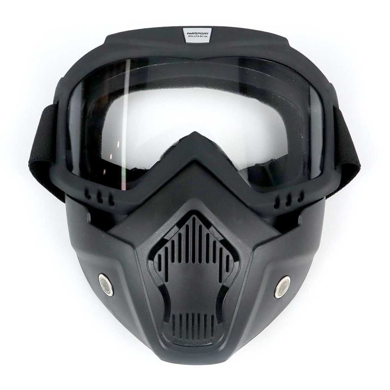 Kacamata Helm Motocross Kacamata Goggles Mask Motor Retro Windproof kacamata olahraga ski helm bogo retro