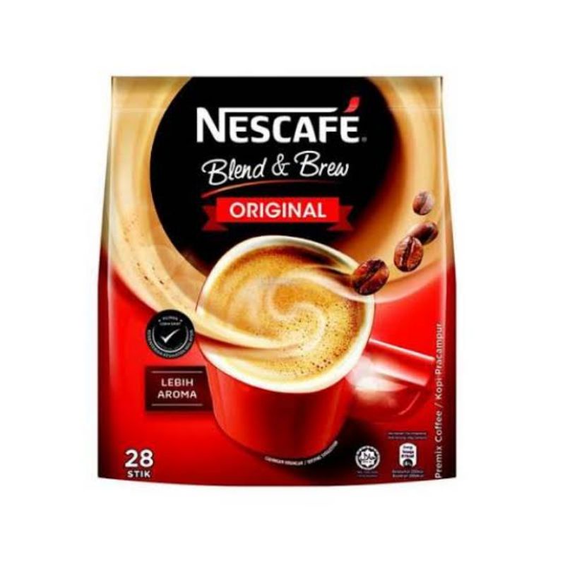 Nescafe Blend &amp; Brew Original Malaysia Kopi Pracampur / Premix Coffee Lebih Aroma