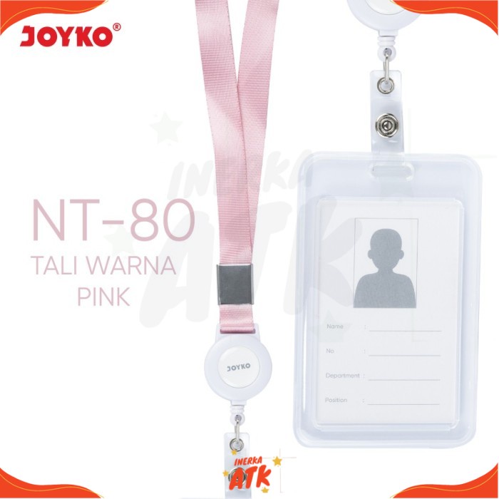 

Name Tag Joyko NT-78~79~80 Kartu Nama Gantung ID Card - Tali Pink