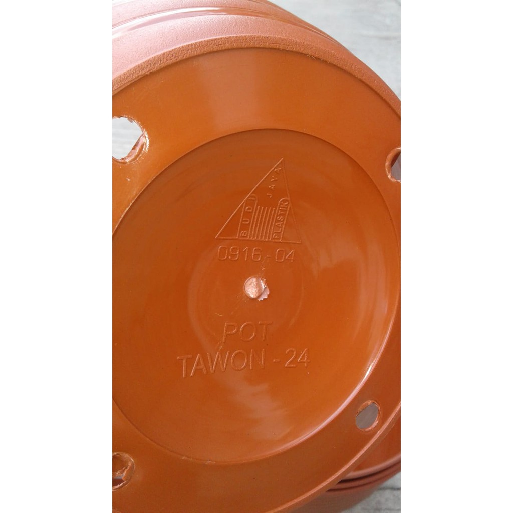Ori Pot Tawon 24 Pot Super Tawon 24 Cm Merah Bata Tawon Pot 25 Plastik 25cm Vas Pot Bunga