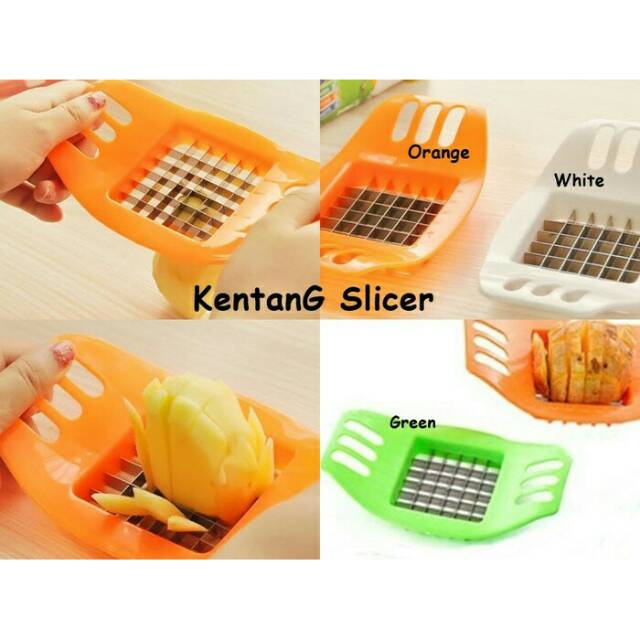 Potong Kentang Slicer Potato Sederhana - Cutter Pemotong Kentang Kotak Dadu