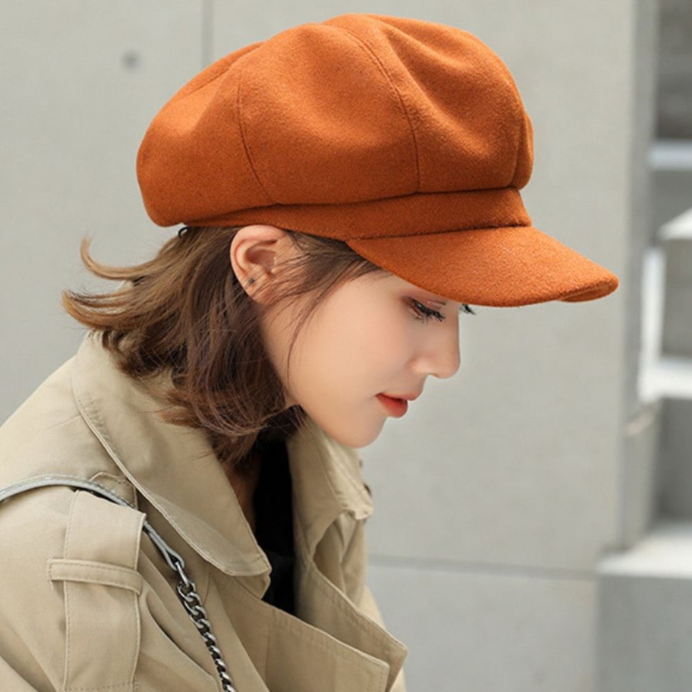 MARKETBIX Topi Baret Apolo Beret Korea Wanita Newsboy Cap Pet Seniman Pelukis Premium