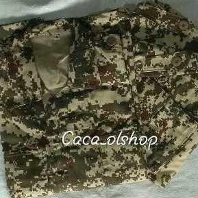 SETELAN BDU BAJU PDL LORENG ARMY DIGITAL GURUN DISHERT + CELANA
