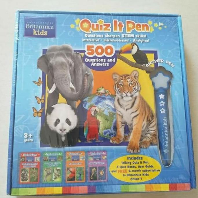 

Encyclopedia Britannica Kids Quiz it Pen (Books and Pen Box Set)