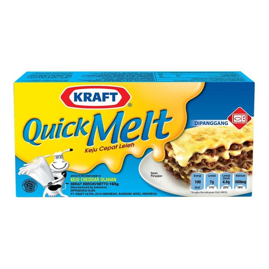 KRAFT KEJU CHEDDAR QUICK MELT 165