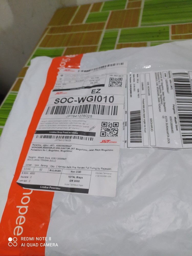 Vijay #2 Kemeja Batik Pria Pendek Full Furing By Rajasakti