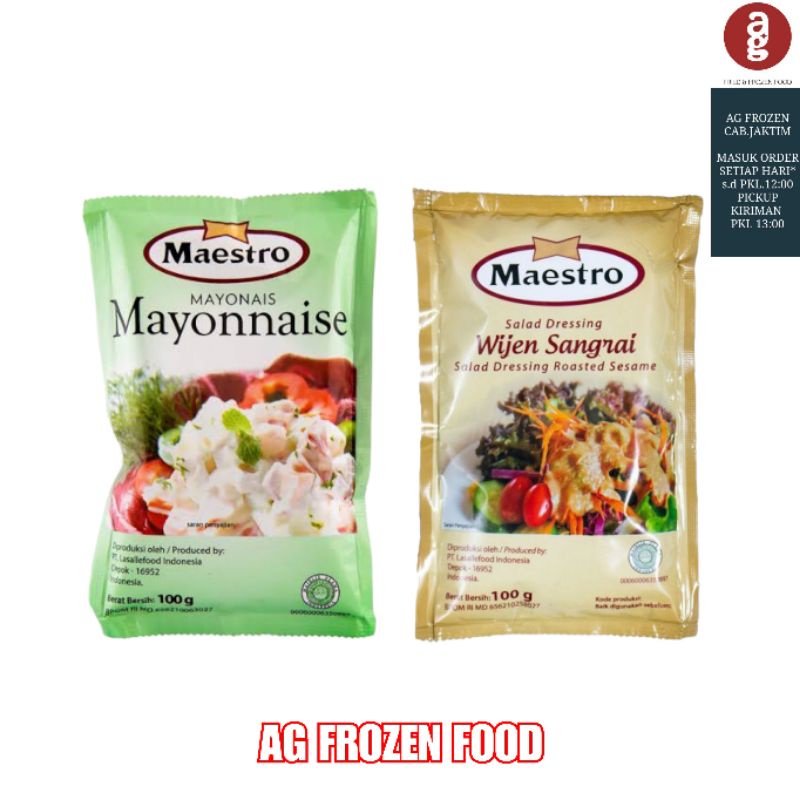

Maestro Light & Wijen Sangrai Dressing 100Gram