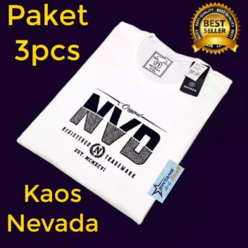 kaos Nevada brand matahari unisex/ kaos Nevada pria wanita terbaru/ kaos wanita pria masa kekinian