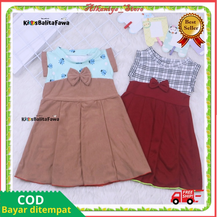 Dress Anak Perempuan 1 Tahun Murah Dan Lucu Dres Yukensi Motif Aila Baju Anak Perempuan Perlengkapan