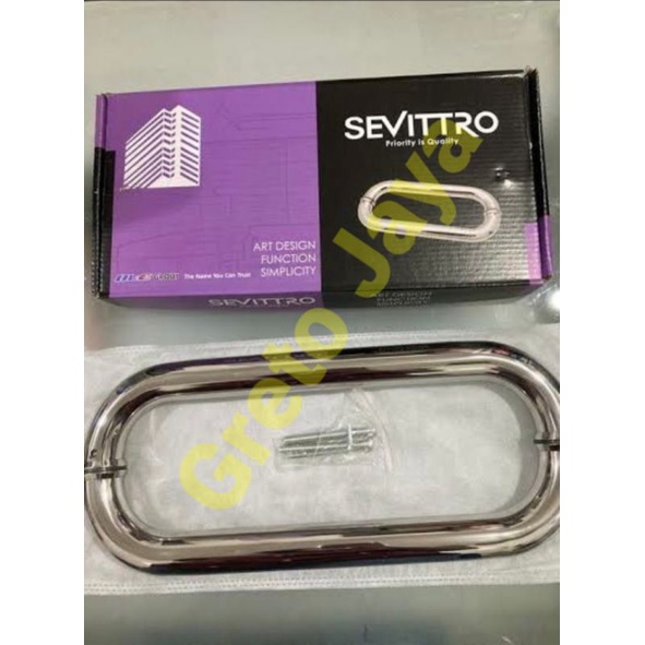 ( 35cm ) Pull Handle C Handel Pegangan Tarikan Pintu Kaca Panjang AS 35 cm Gagang Door Pipa Bulat Bu