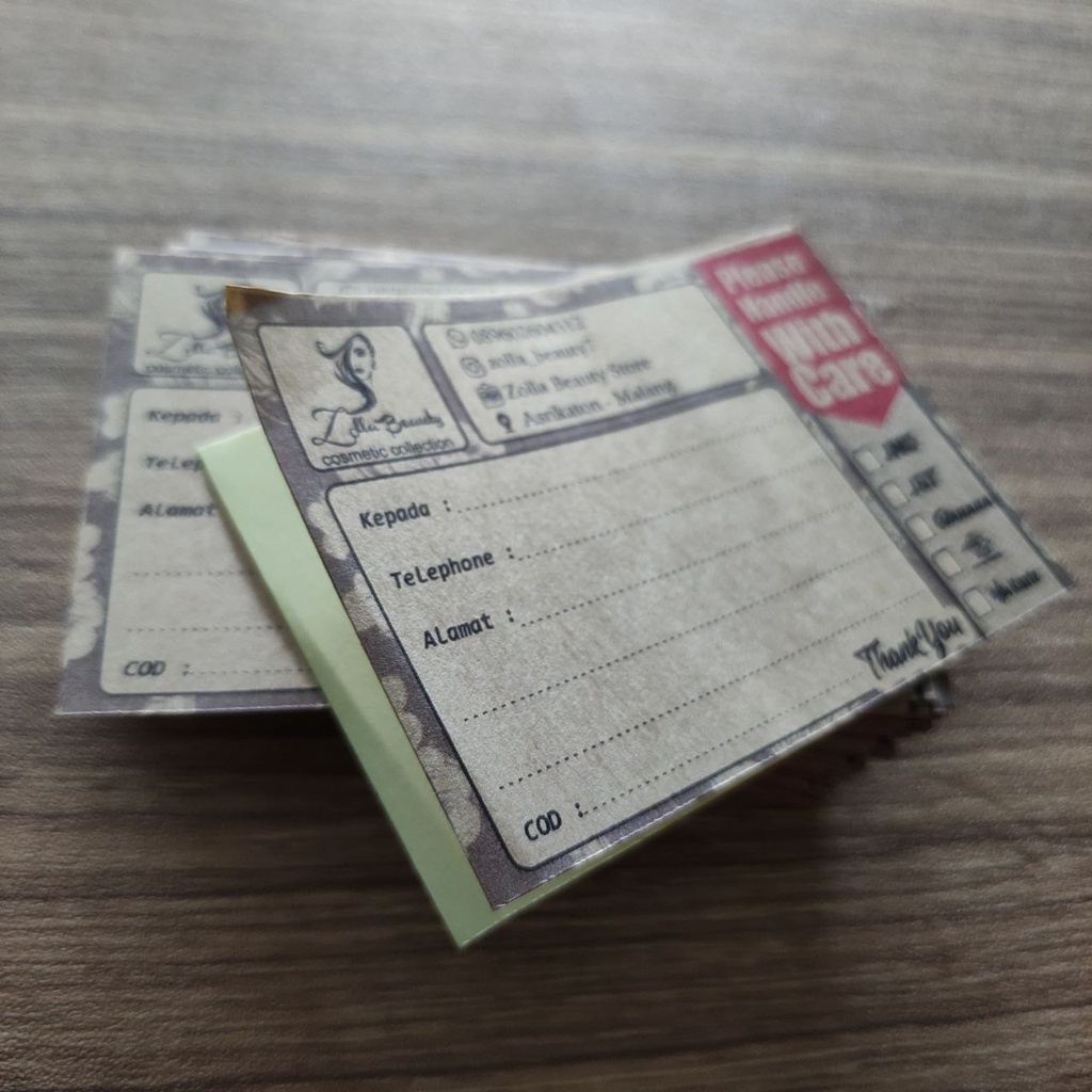 

STIKER LABEL KIRIM TEMA VINTAGE.