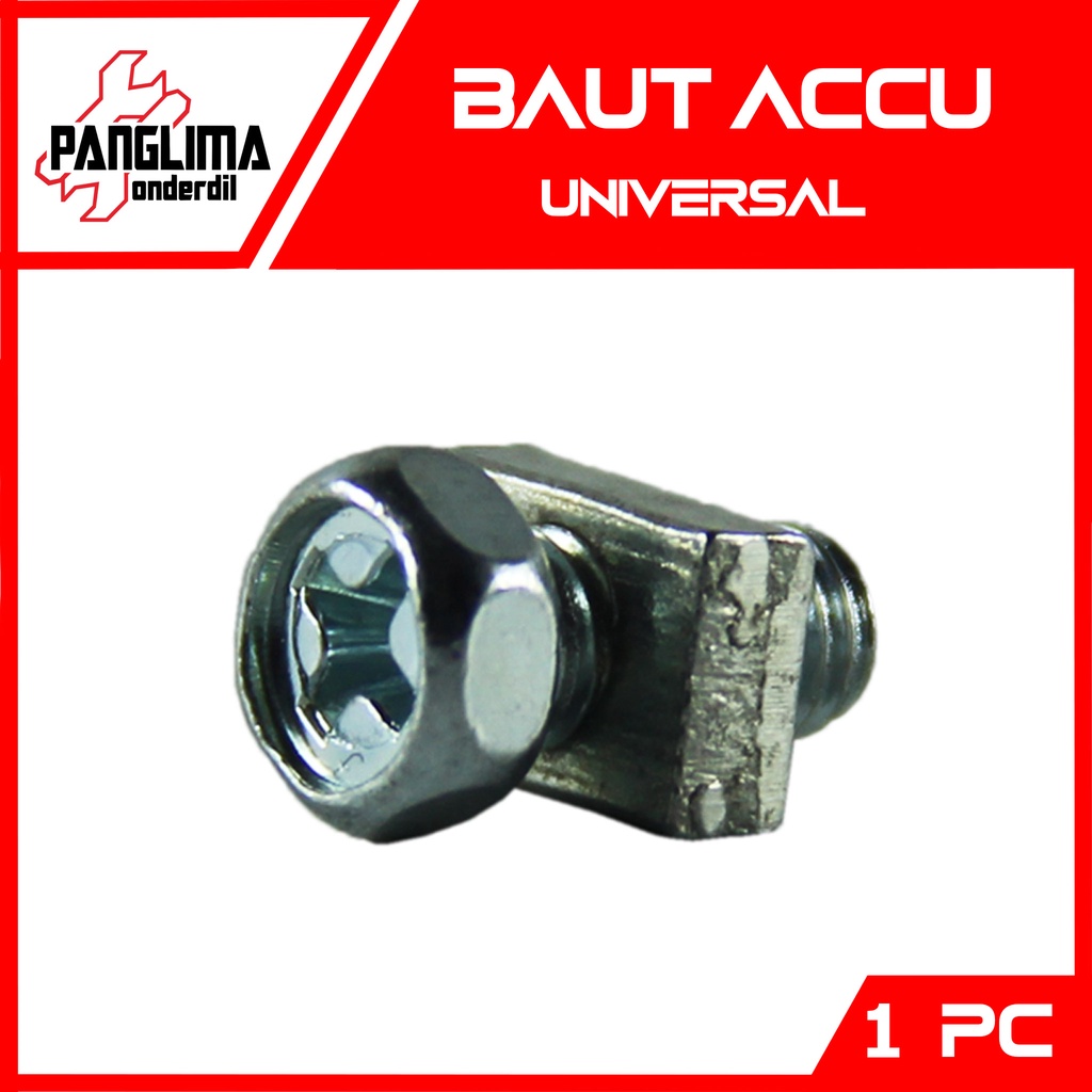 Baut Accu Universal-Untuk Semua Jenis Motor Baud Mur Kotak Aki-Acu M5 x 10 mm-5x10