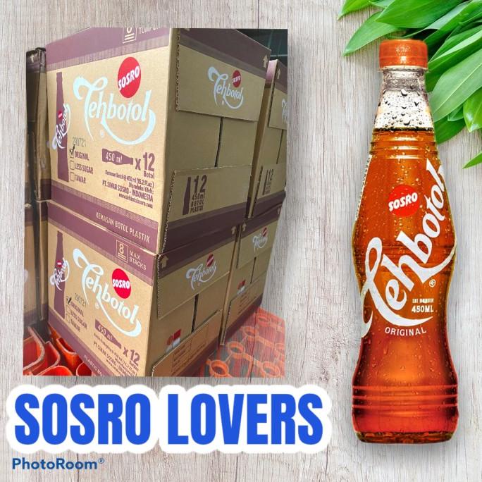 

[ COD ] Teh Botol Sosro Pet 450 ml 1 karton isi 12pcs BERMUTU Kode 777