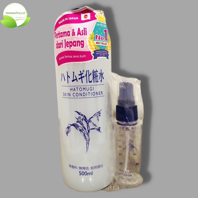 Jual HATOMUGI SKIN CONDITIONER TONER 500 ML FREE SPRAYER (ORIGINAL 100