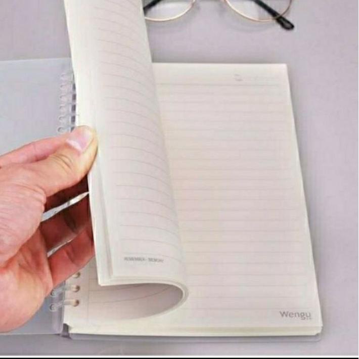 

Update Wengu Binder Smart Ring Transparan Ukuran B5/A5 케