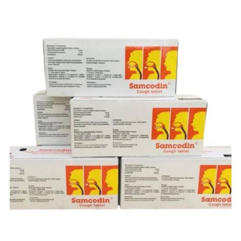 Samcodin Obat Batuk 1 Box Isi 100 Tab