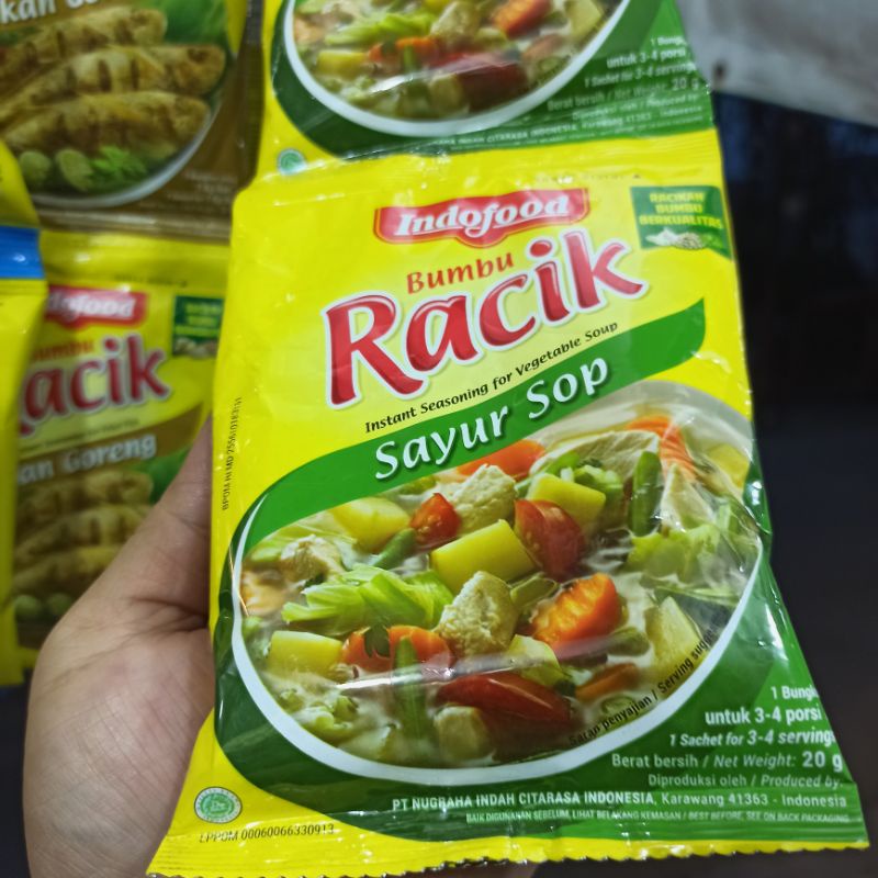 

Bumbu Racik Instant Sayur Sop 20 Gram