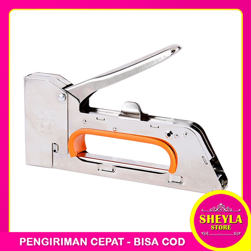 Stapler Tembak / Staples Sofa Staples Jok Kulit Motor / Steples Tembak Papan Gun Tacker Murah Awet / TS-90