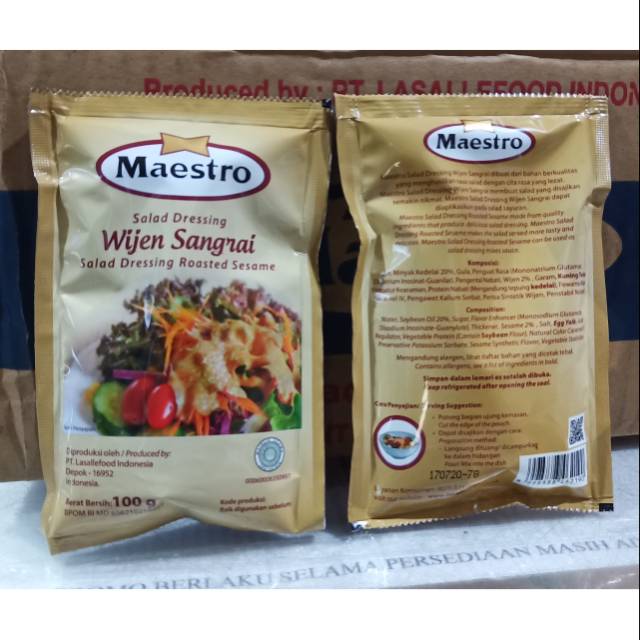 

Maestro roasted sesame wijen sangrai 100gr