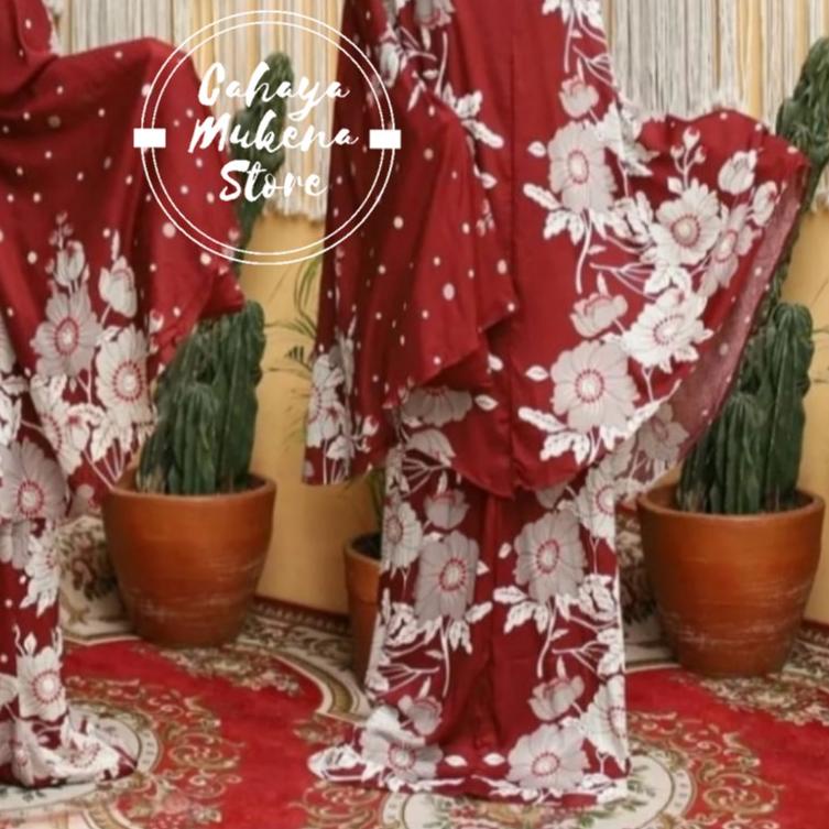 ➨ MUKENA BALI BATIK MOTIF BUNGA // MUKENA BALI DEWASA ➸