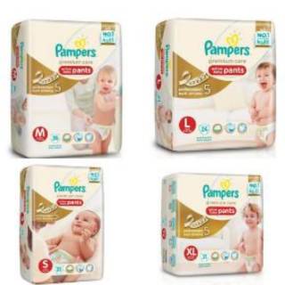 Image result for pampers premium care pants S32 / M30 / L24 / XL21