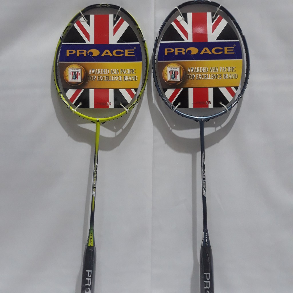 Raket Badminton Pro Ace Vortex 90 Original Bonus Komplit