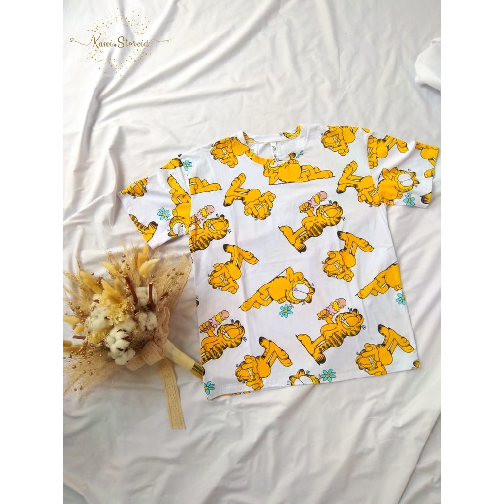 Baju Wanita Series Disney Garfield Karakter - T-Shirt Karakter Disney