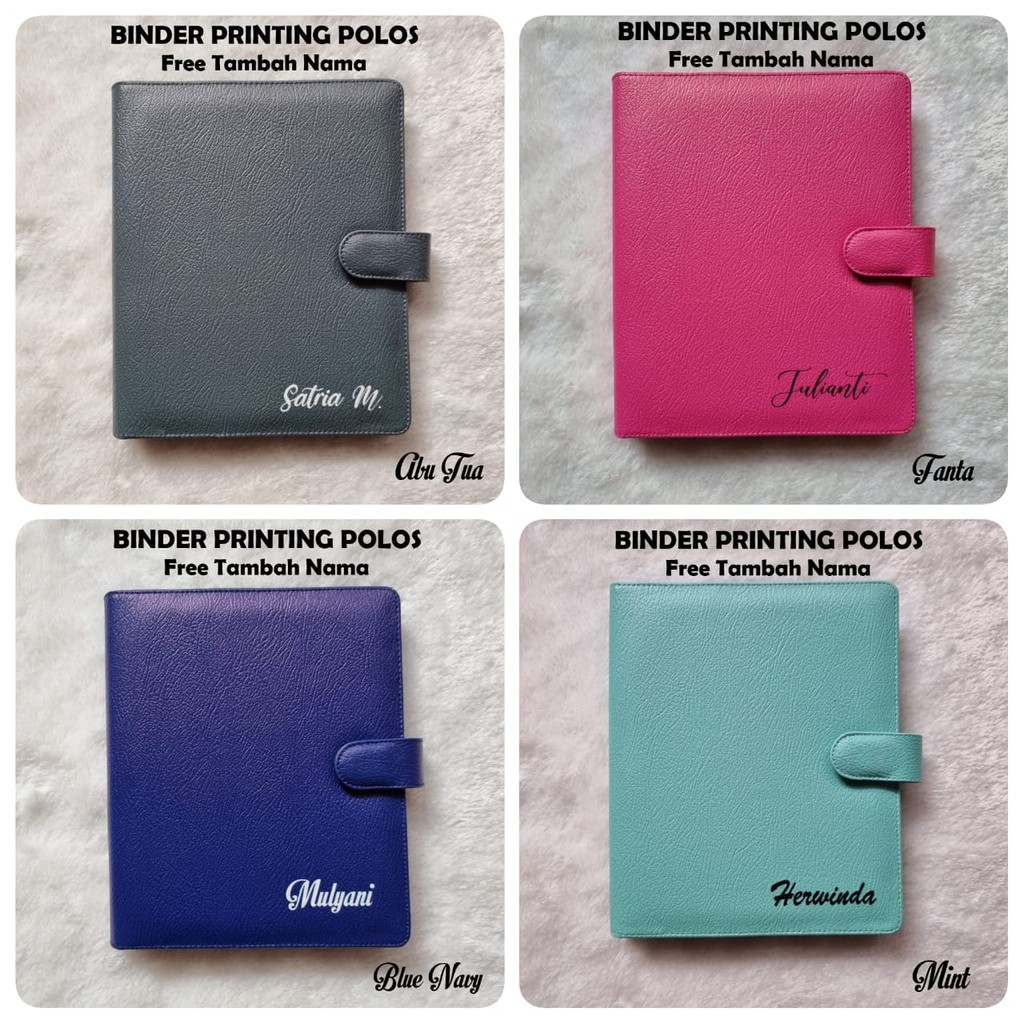 

Adn BINDER COSTUM PRINTING POLOS FREE TAMBAH NAMA A5/20ring, B5/26ring, A6/6ring