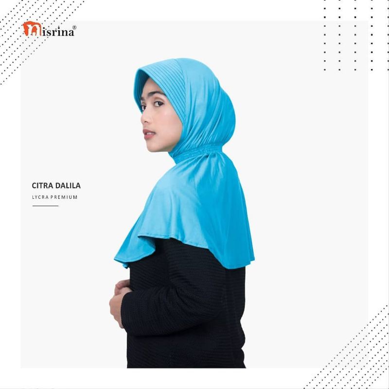 Nisrina Bergo Instan Polos Kerut leher Citra Dalila