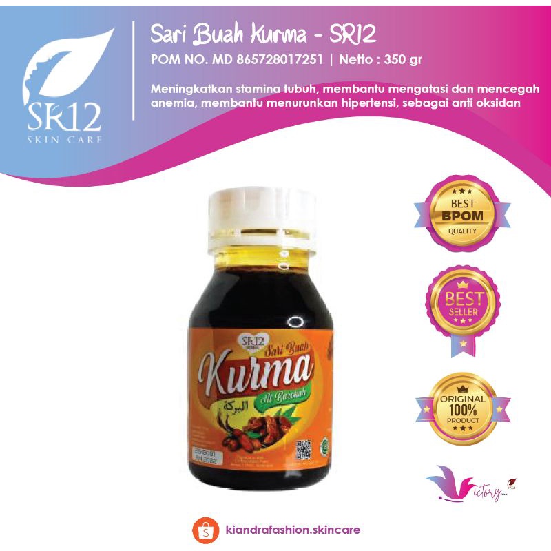 

SARI KURMA SR12 / SARI BUAH KURMA ASLI / MENINGKATKAN STAMINA TUBUH / VITAMIN SUPLEMEN / IMUN TUBUH