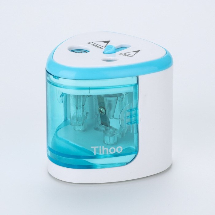 

Rautan TENWIN/Tihoo / Tihoo Pencil Sharpener Electric Automatic Metal - Biru Muda promo